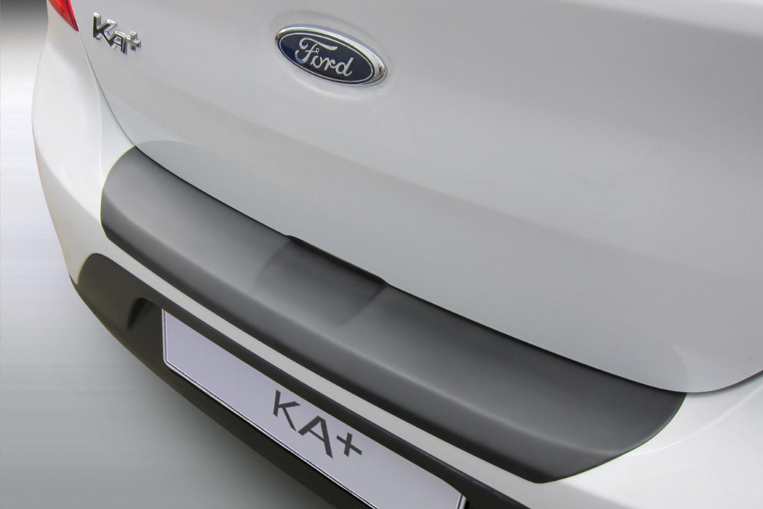 Ladekantenschutz passend für Ford Ka+ 2016-2018 5-Türer Schrägheck ABS - Mattschwarz