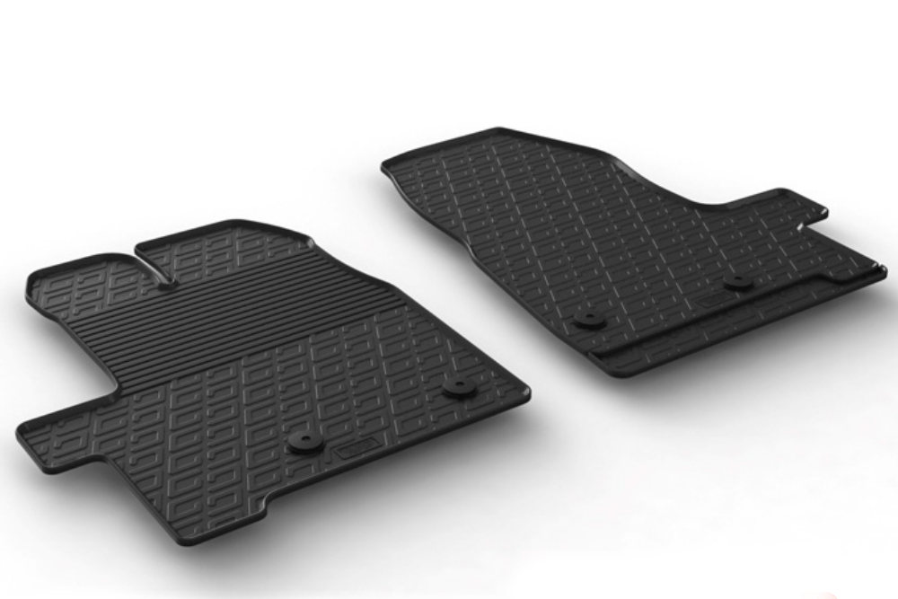 2014 on Tailored Fit 1pc Black Heavy Duty Rubber Floor Mats Van Mat Set for Ford Transit MK8