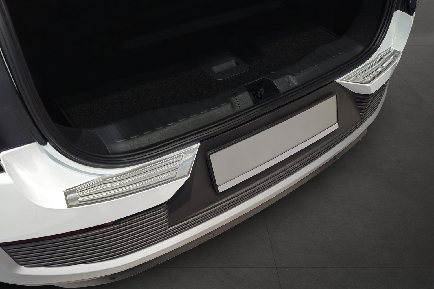 Ladekantenschutz passend für Ford Explorer EV (CX740) 2024-heute Edelstahl gebürstet 2-teilig