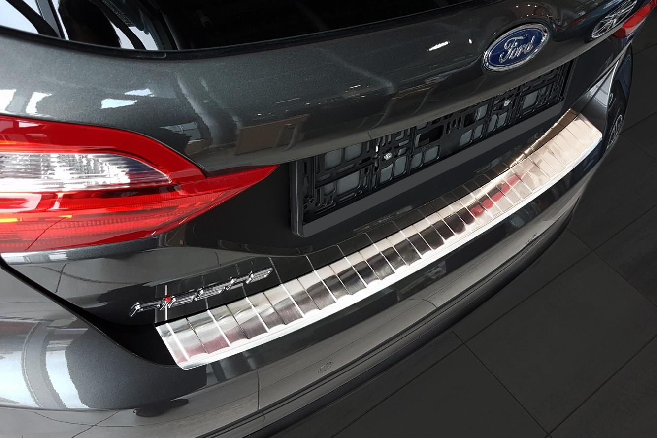 Bumperbeschermer geschikt voor Ford Fiesta VII 2017-heden 3 & 5-deurs hatchback RVS geborsteld