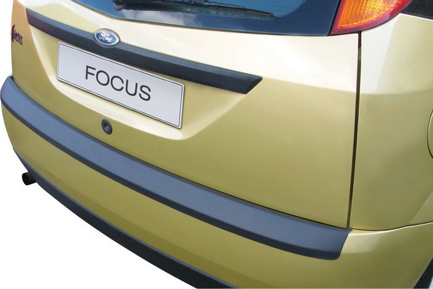 Rear bumper protector suitable for Ford Focus I 1998-2001 5-door hatchback ABS - matt black