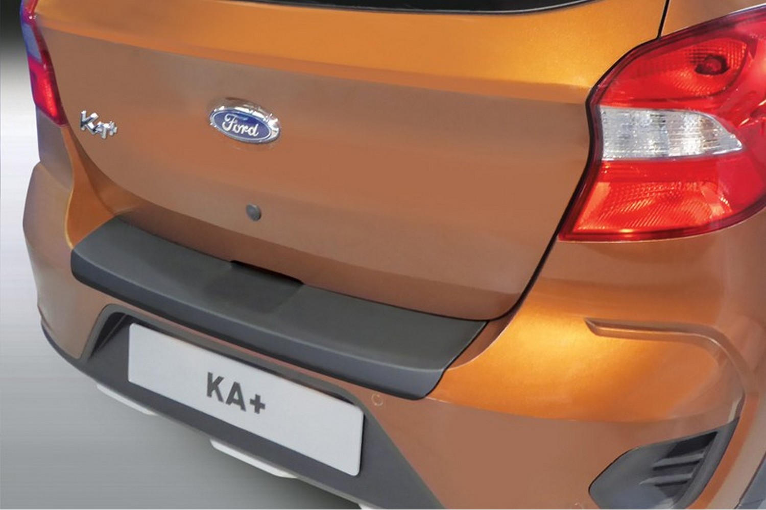 Ladekantenschutz passend für Ford Ka+ 2018-heute 5-Türer Schrägheck ABS - Mattschwarz