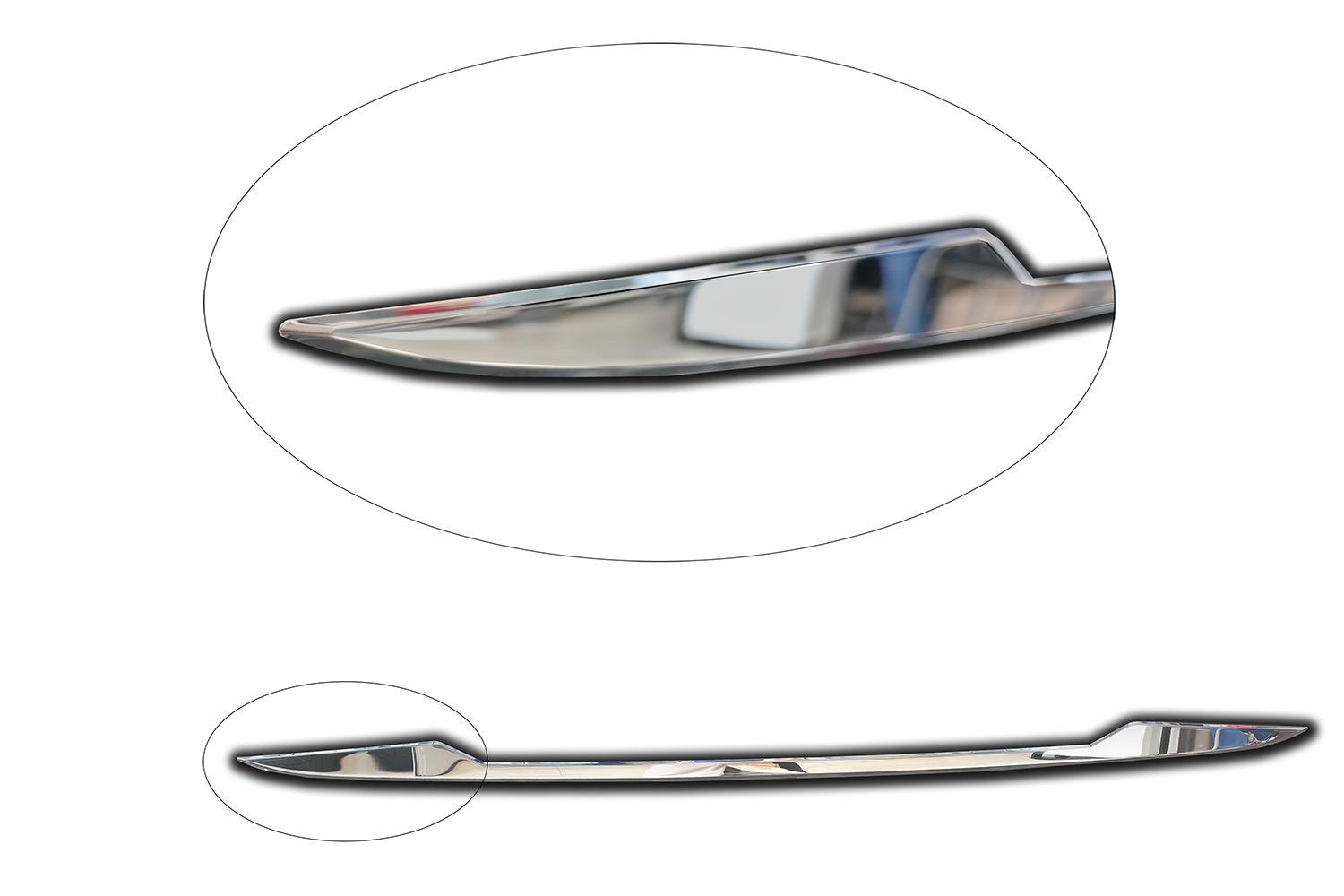 Tailgate trim suitable for Ford Focus IV 2018-present 5-door hatchback stainless steel high gloss (4)