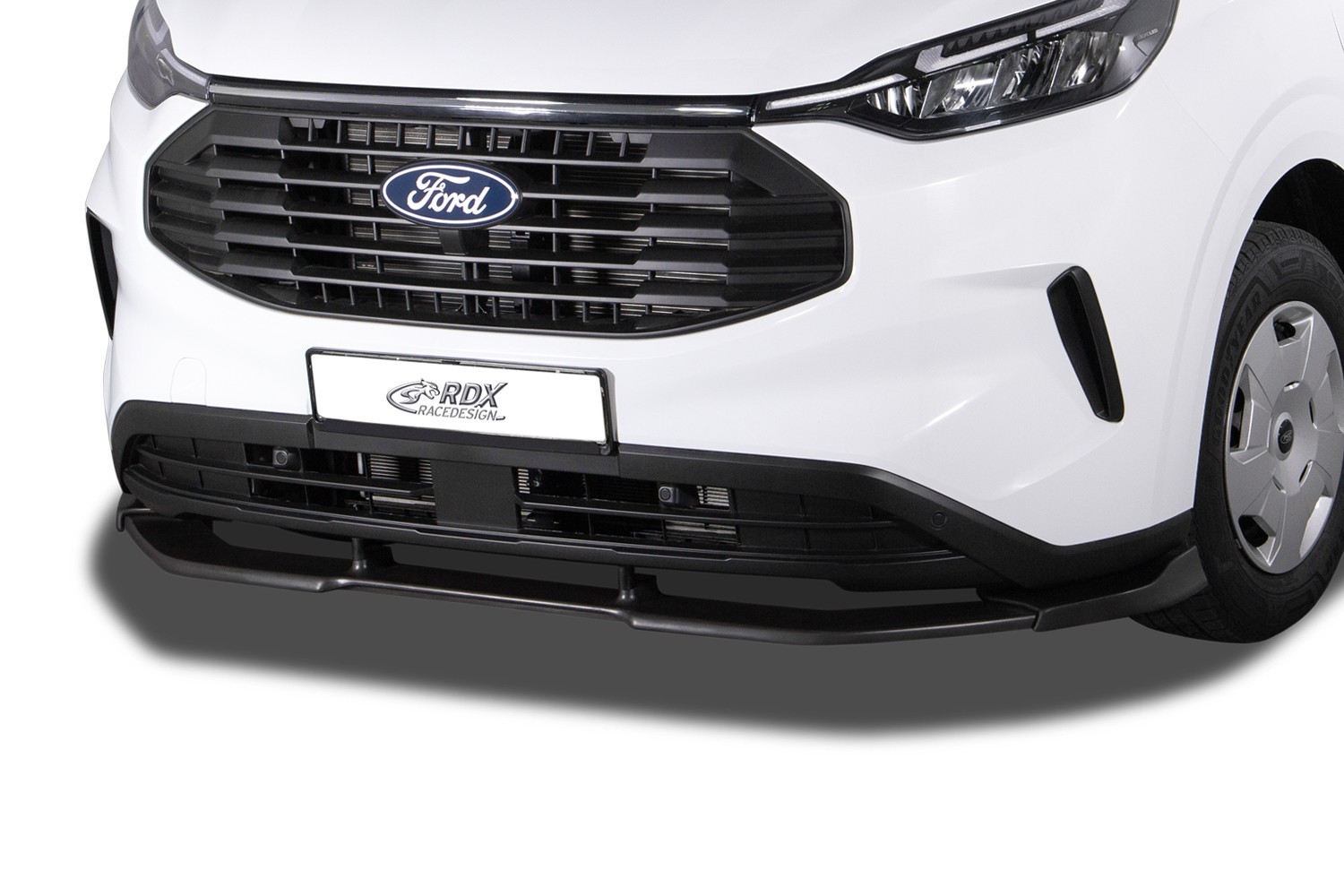 Front spoiler suitable for Ford Transit & Tourneo Custom II 2023-present Vario-X PU Front spoiler suitable for Ford Transit & Tourneo Custom II 2023-present Vario-X PU