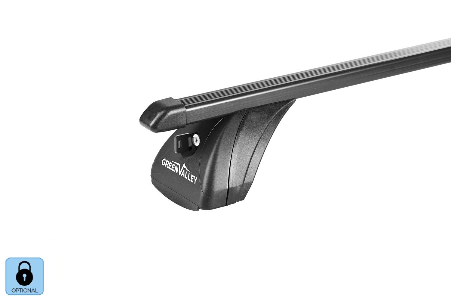 Green Valley Original roof bars set black - Dachtr&auml;ger / Relingtr&auml;ger Satz Silber - dakdragers set zilver - jeu de barres de toit argent (2)