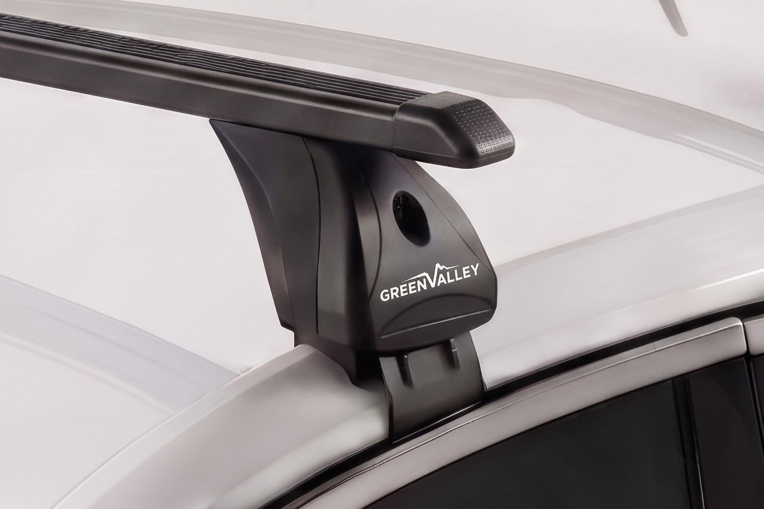 Green Valley Original roof bars set black - Dachtr&auml;ger / Relingtr&auml;ger Satz Silber - dakdragers set zilver - jeu de barres de toit argent (6)