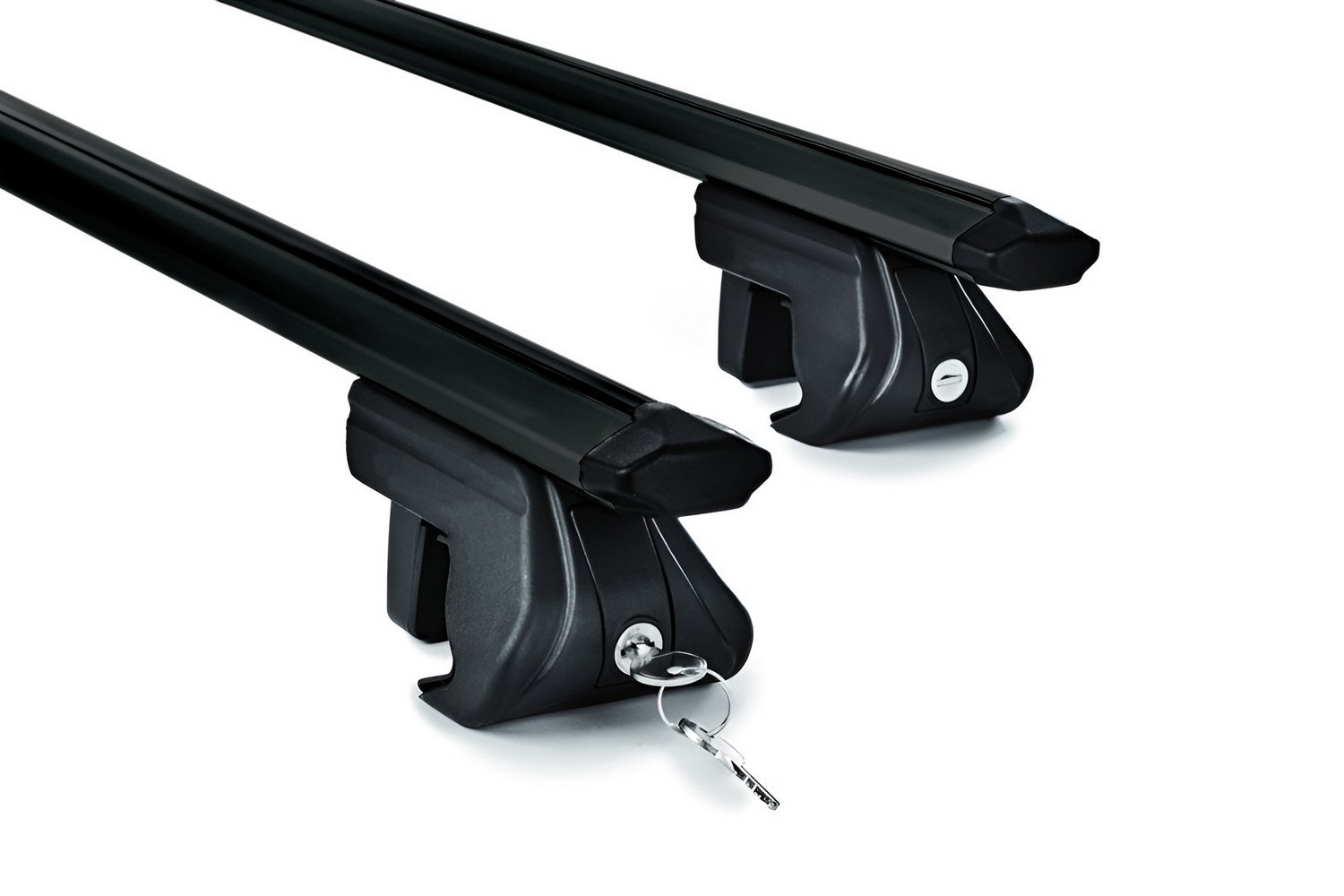 Green Valley Trax roof bars set alu black - Dachtr&auml;ger / Relingtr&auml;ger Satz Alu Schwarz - dakdragers alu zwart - jeu de barres de toit aluminium noir (2)