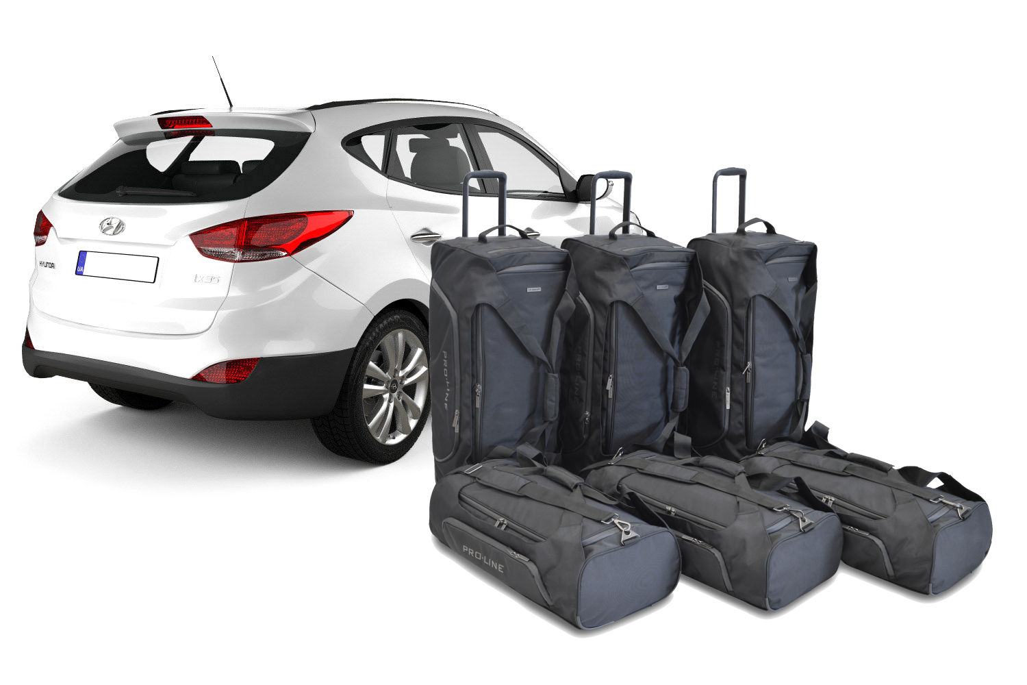 Travel bag set suitable for Hyundai ix35 (LM) 2010-2015 Pro.Line