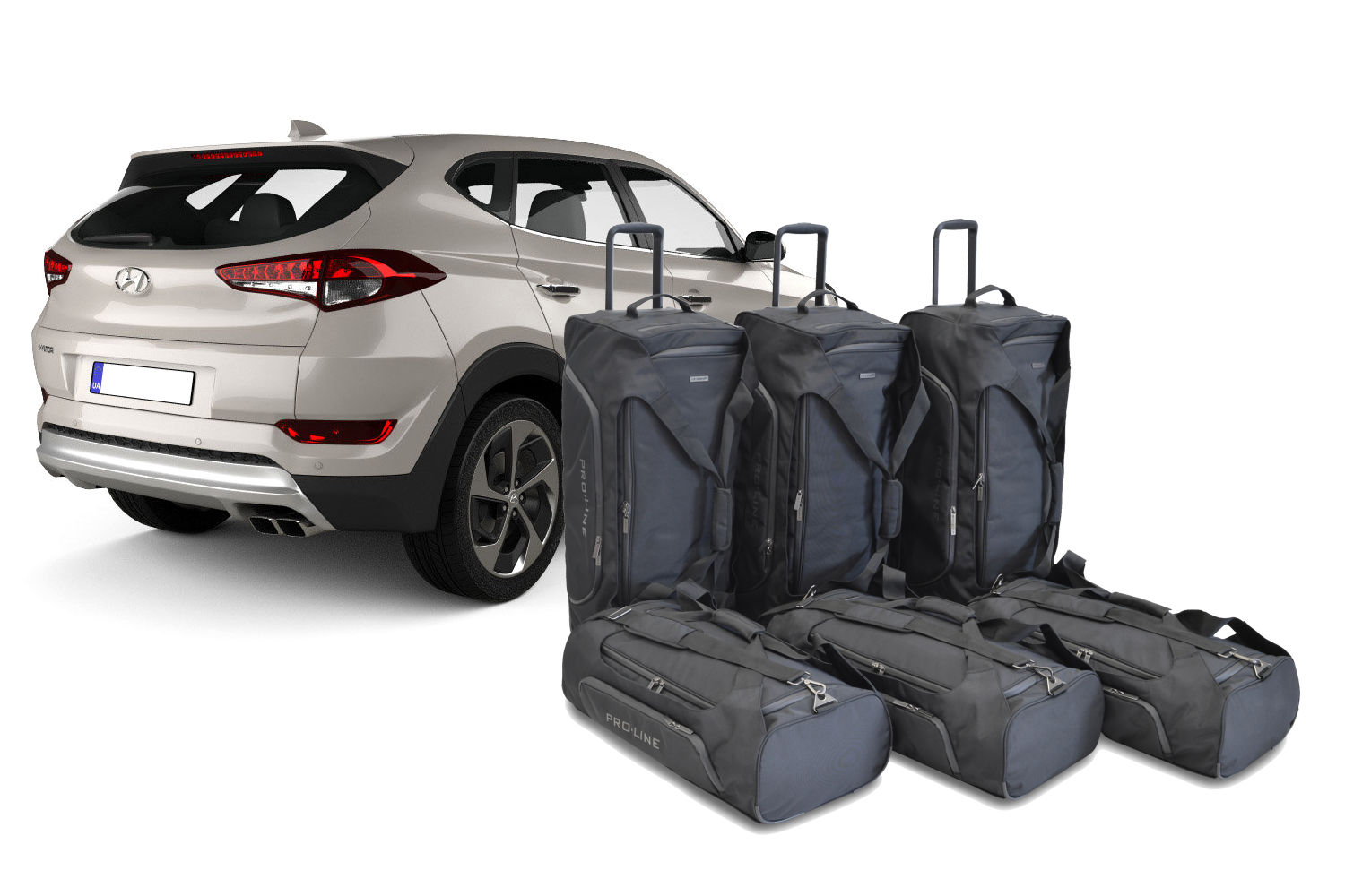Set de sacs de voyage convient à Hyundai Tucson (TL) 2015-2020 Pro.Line