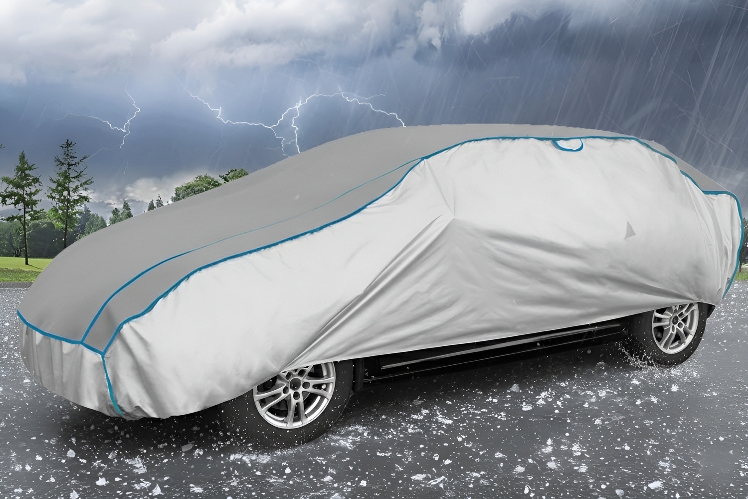 Hail protection cover - Hagelschutzabdeckung - Hagelbeschermhoes - Housse anti-gr&ecirc;le Comfort P passenger car (2)