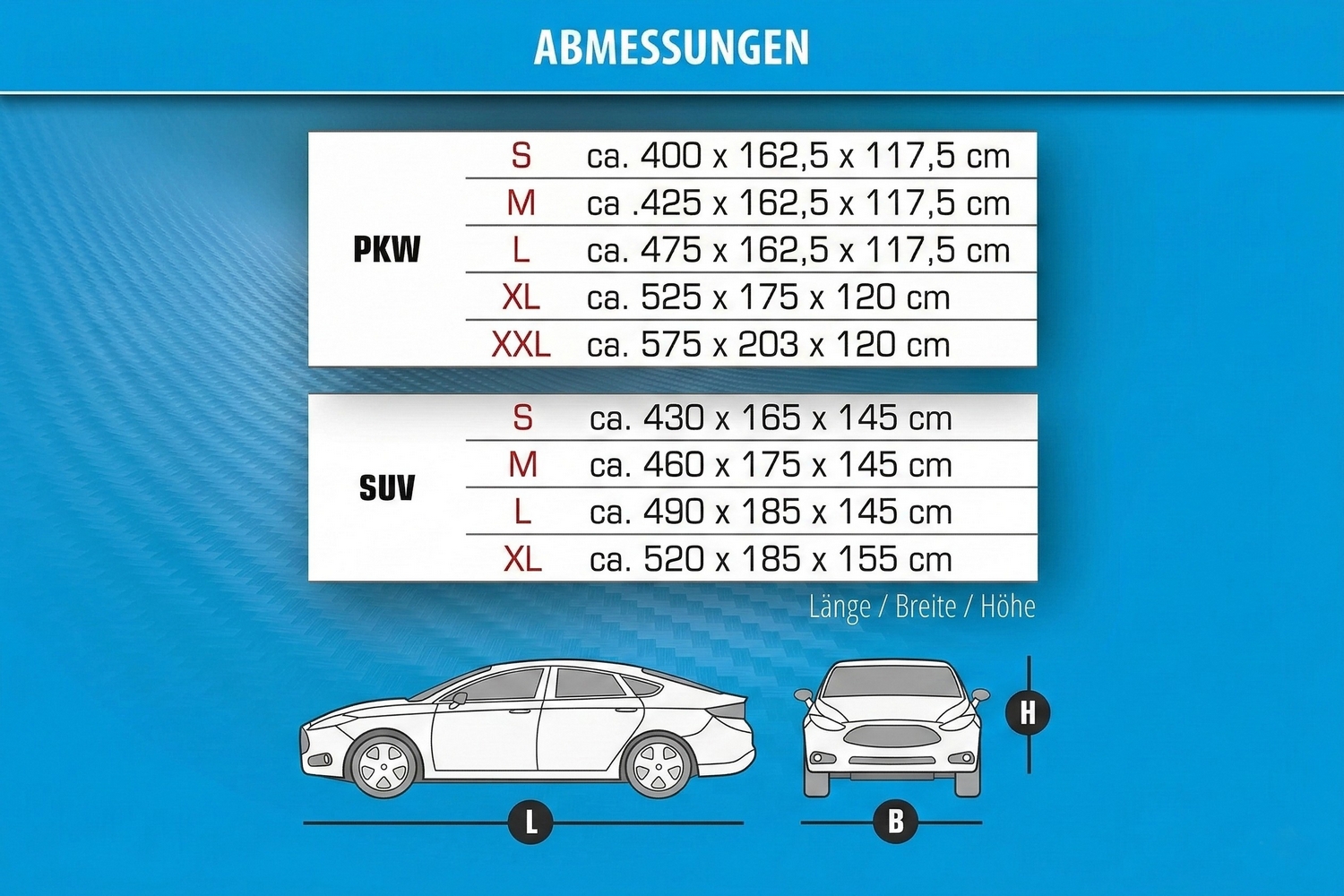 Hail protection cover Comfort P SUV (5) Hail protection cover Comfort P SUV (5)
