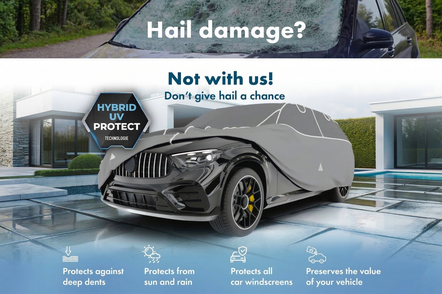Hail protection cover Hybrid UV Protect SUV (3) Hail protection cover Hybrid UV Protect SUV (3)