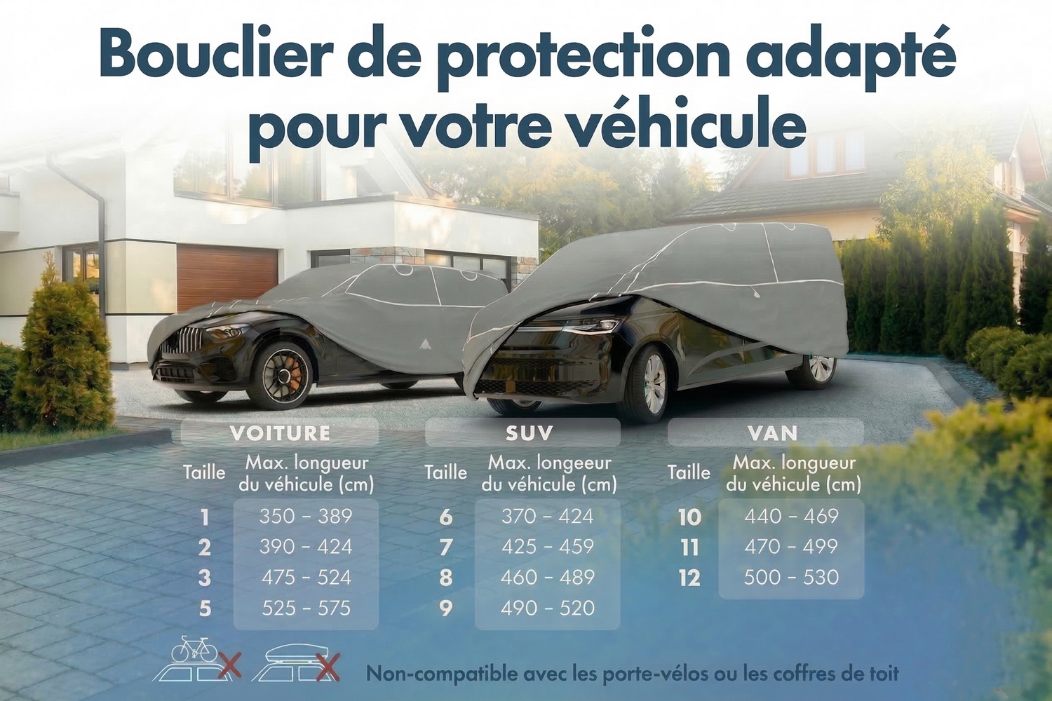 Hail protection cover Hybrid UV Protect VAN (7)