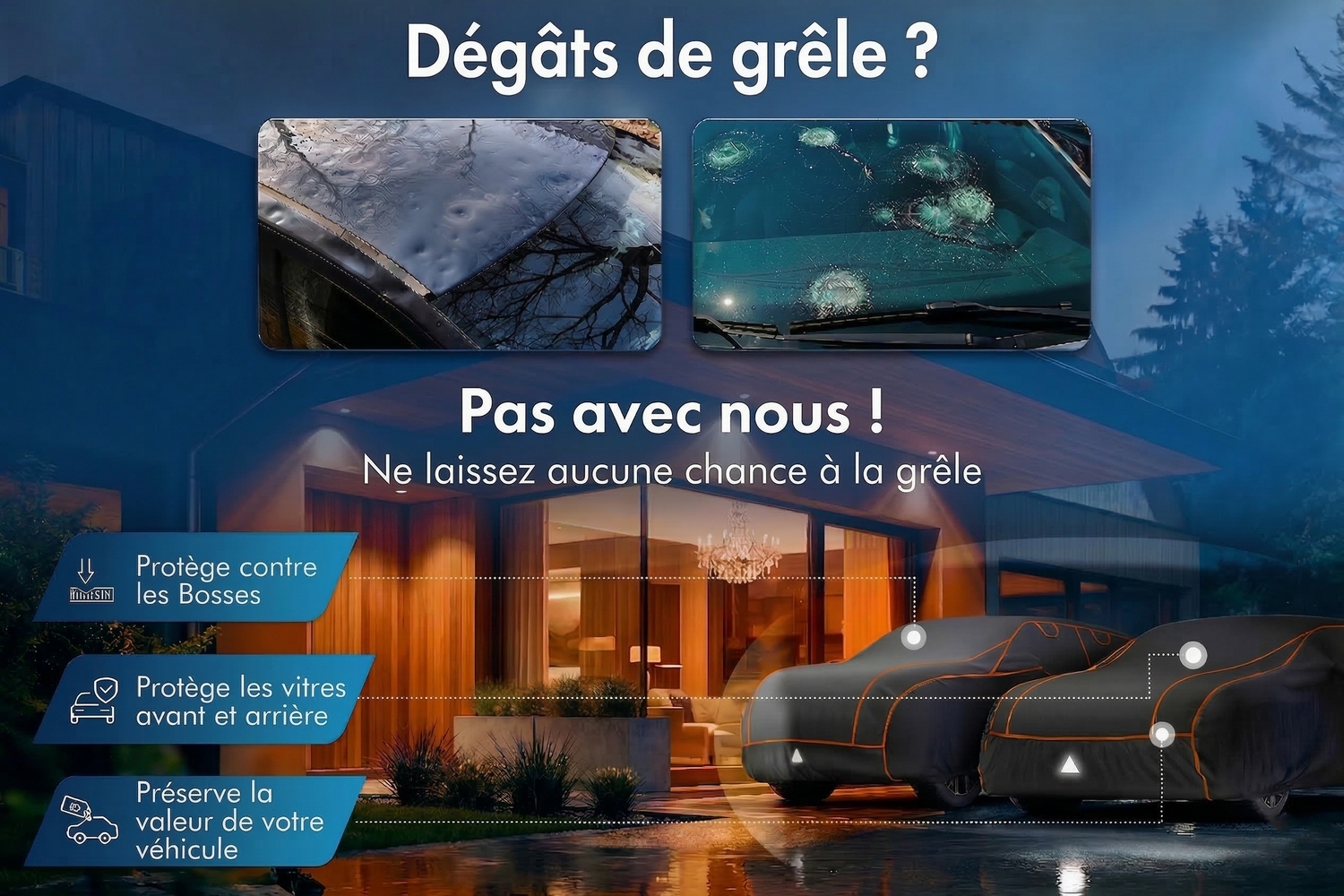 Hail protection cover Perma Protect Passenger Car black (3) Hail protection cover Perma Protect Passenger Car black (3)