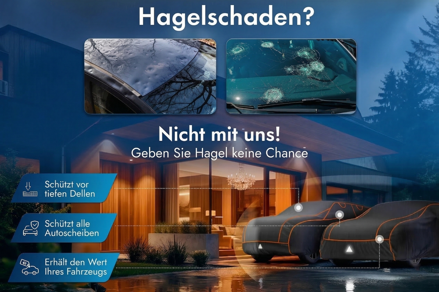 Hail protection cover Perma Protect SUV black (3) Hail protection cover Perma Protect SUV black (3)