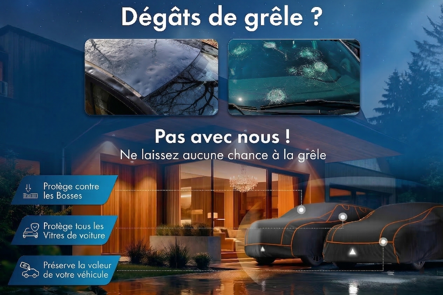 Hail protection cover Perma Protect SUV black (3) Hail protection cover Perma Protect SUV black (3)