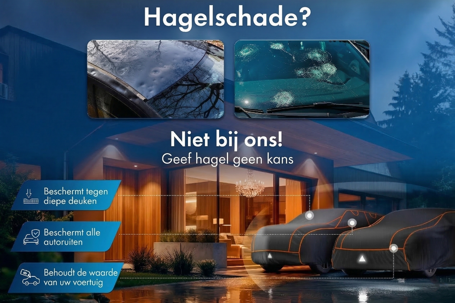 Hail protection cover Perma Protect SUV black (3) Hail protection cover Perma Protect SUV black (3)