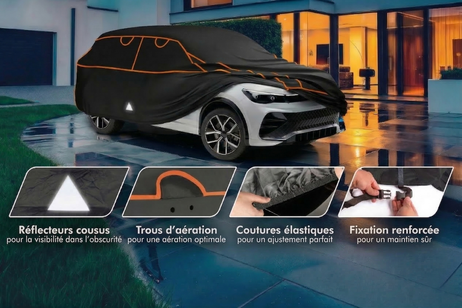 Hail protection cover Perma Protect SUV black (6) Hail protection cover Perma Protect SUV black (6)