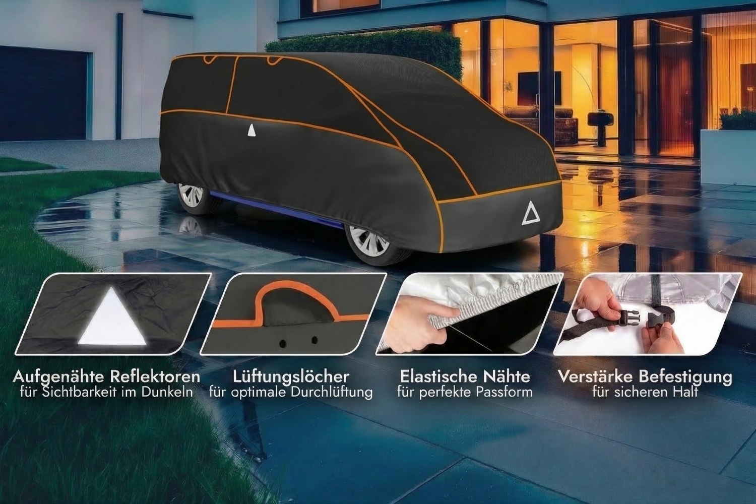 Hagelschutzabdeckung Perma Protect VAN schwarz / anthrazit (6)