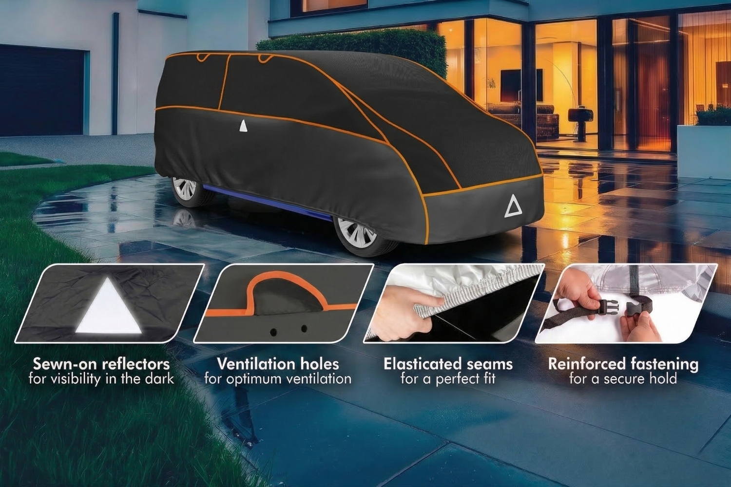 Hail protection cover Perma Protect VAN black / anthracite (6)