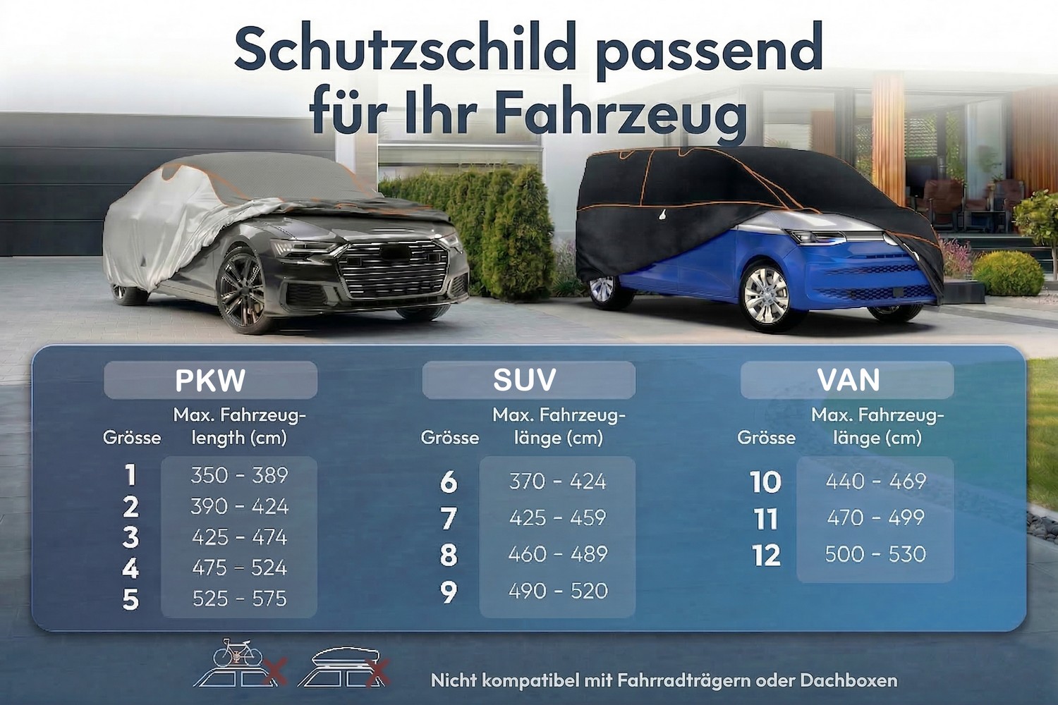 Hagelschutzabdeckung Perma Protect VAN schwarz / anthrazit (7)