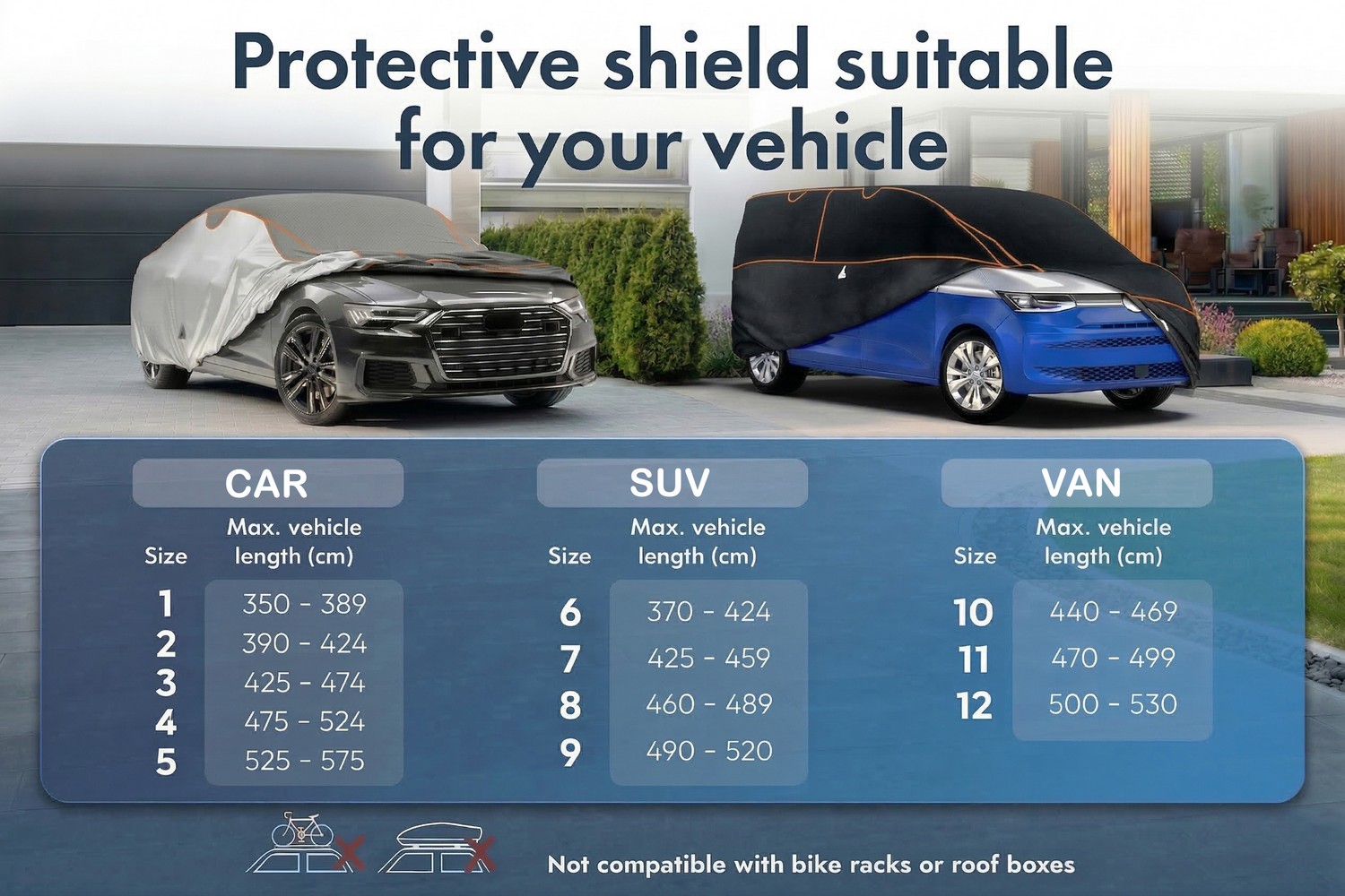 Hail protection cover Perma Protect VAN black / anthracite (7)