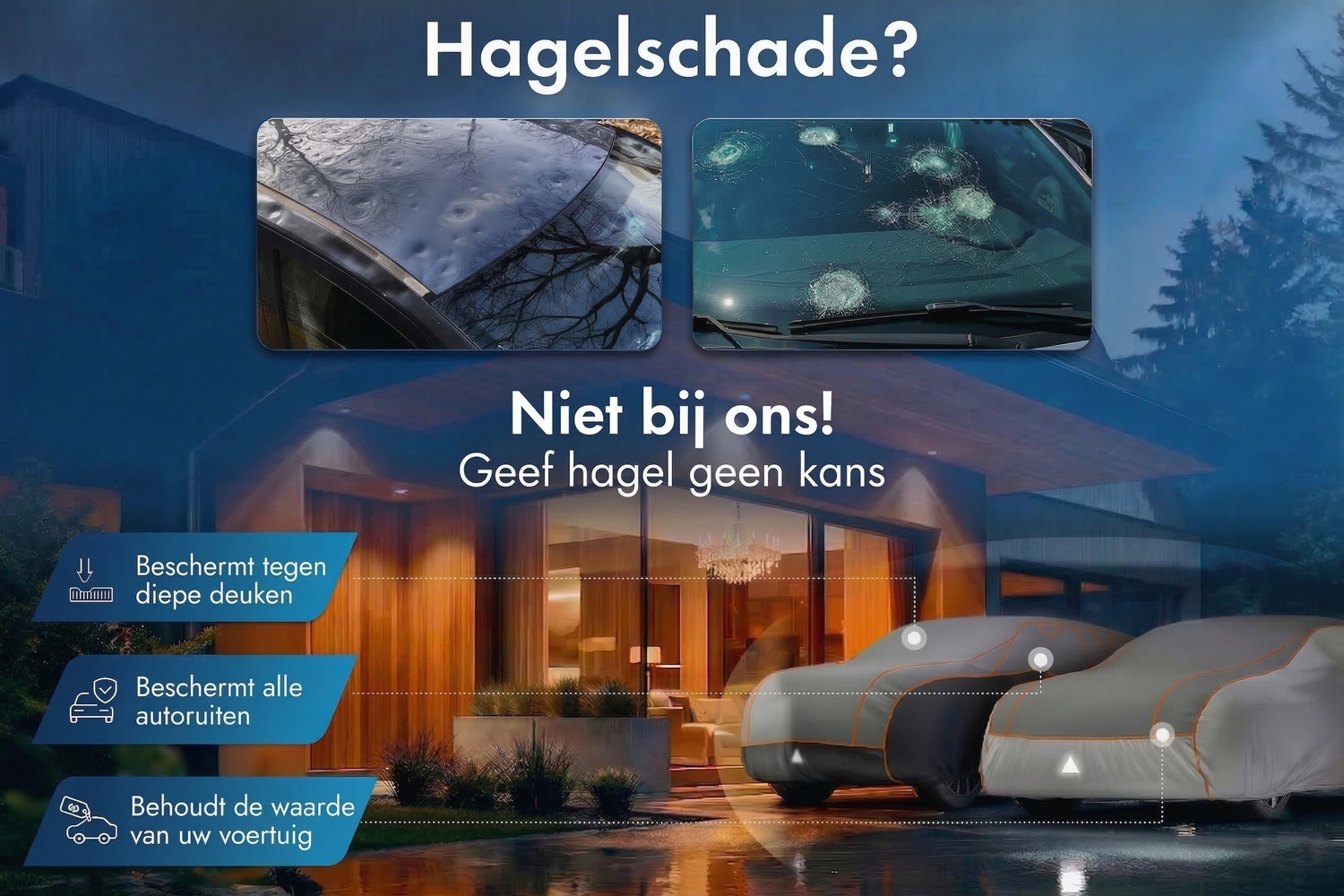 Hail protection cover Perma Protect SUV grey / black (3) Hail protection cover Perma Protect SUV grey / black (3)