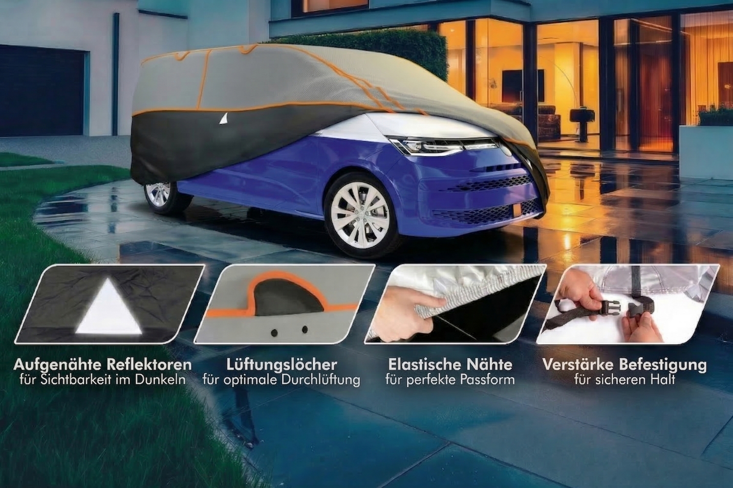 Hagelschutzabdeckung Perma Protect VAN grau / schwarz (6)