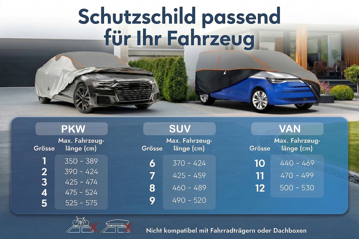 Hagelschutzabdeckung Perma Protect VAN grau / schwarz (7)