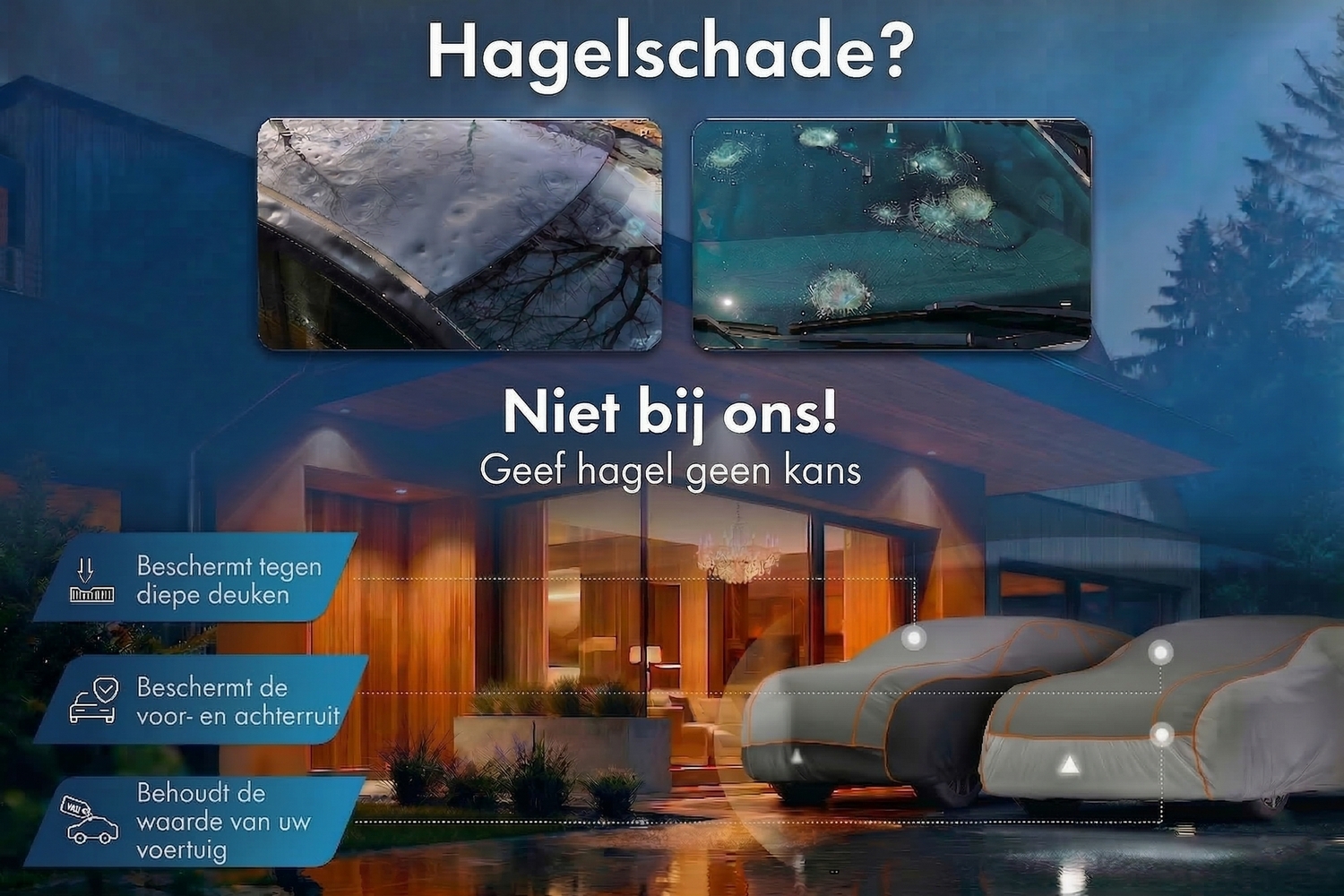 Hail protection cover Perma Protect Passenger Car grey / silver (3)