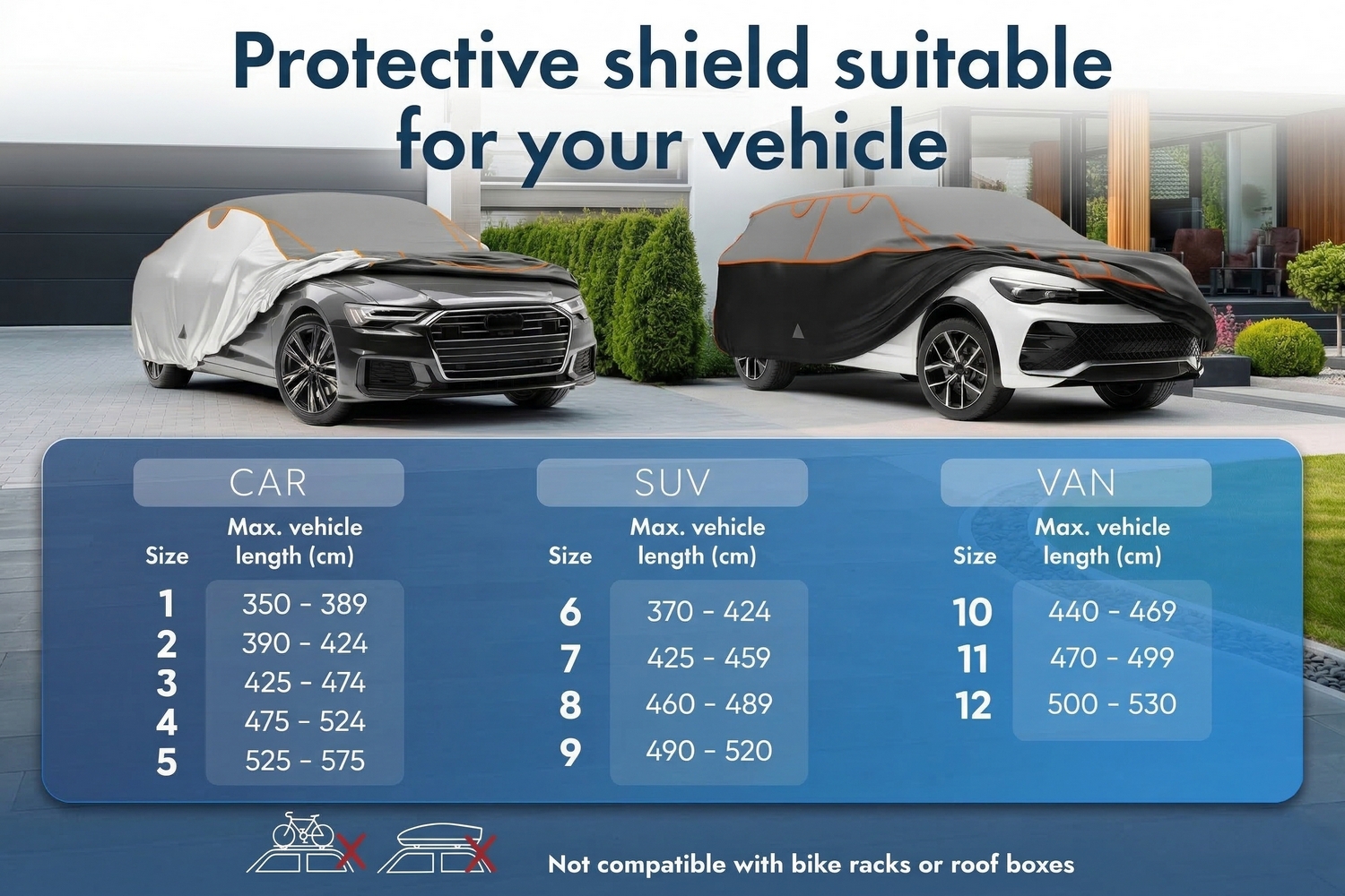 Hail protection cover Perma Protect Passenger Car grey / silver (7) Hail protection cover Perma Protect Passenger Car grey / silver (7)