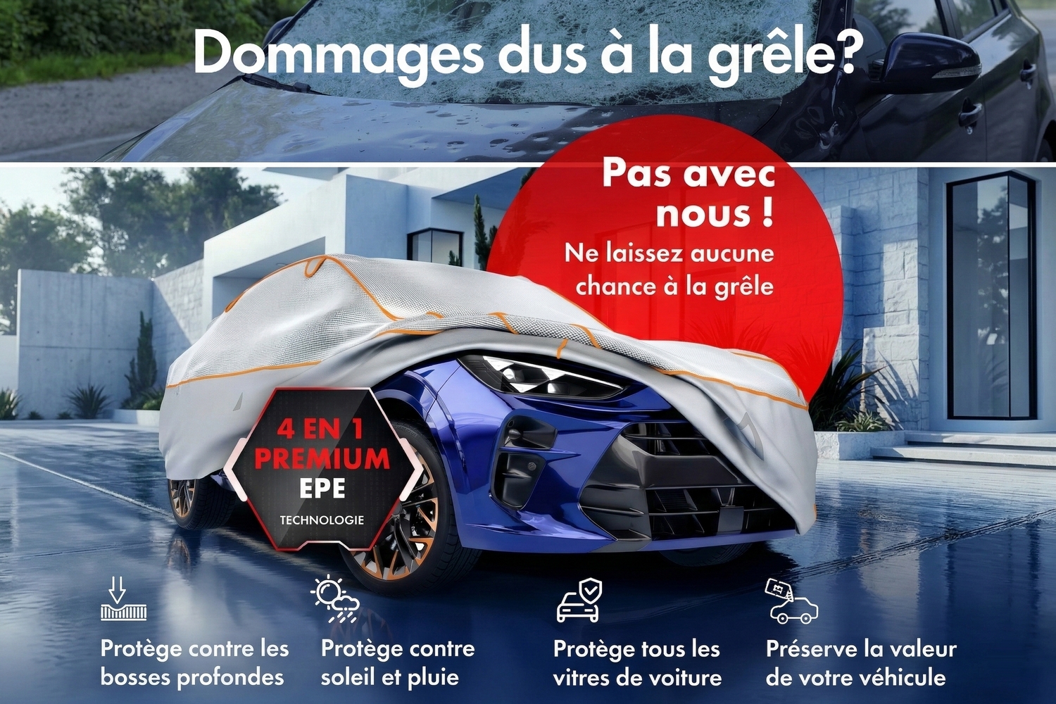 Hail protection cover Premium Epe Sun Protect SUV (3) Hail protection cover Premium Epe Sun Protect SUV (3)