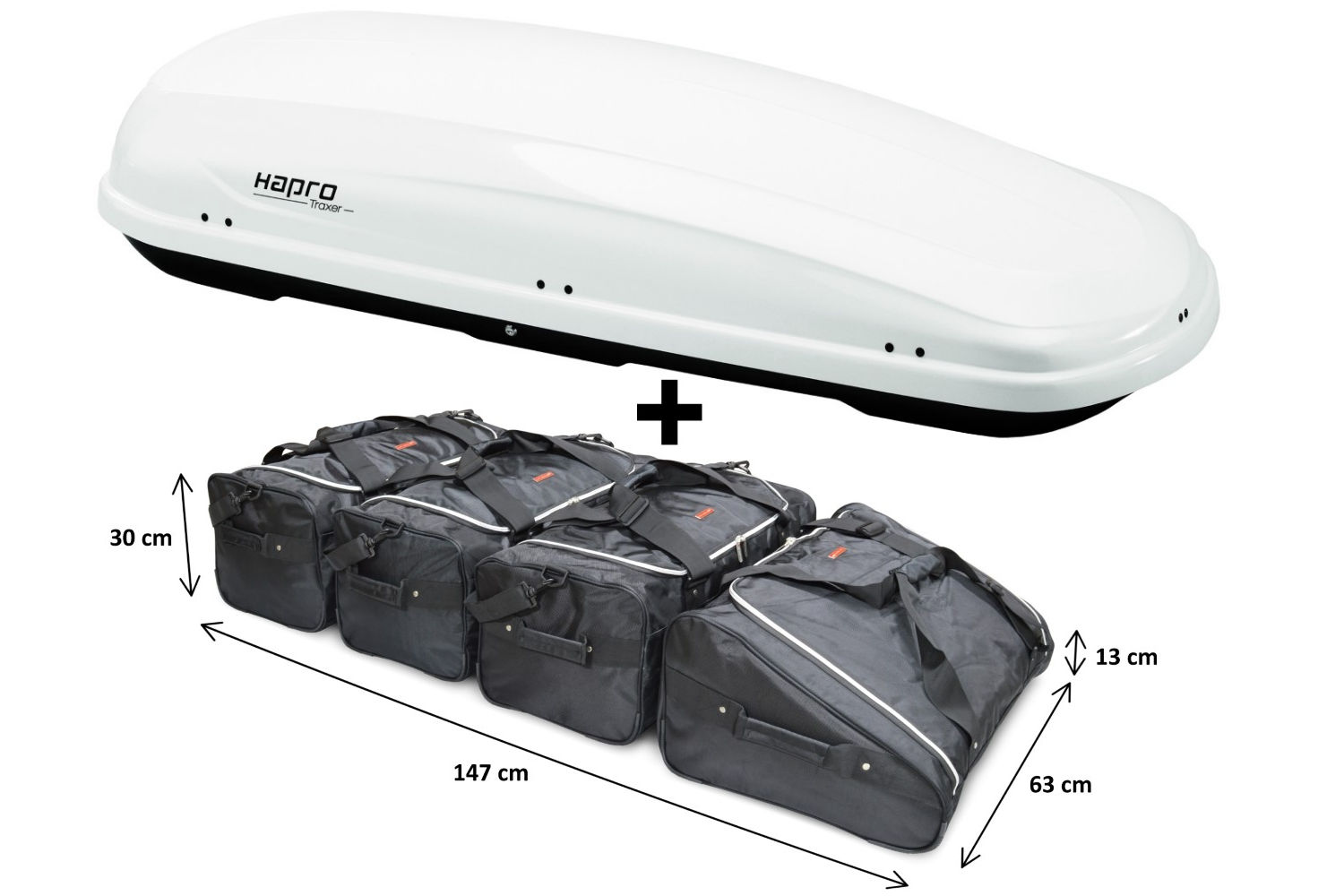 Traxer 8.6 Pure White roof box | Car Parts Expert