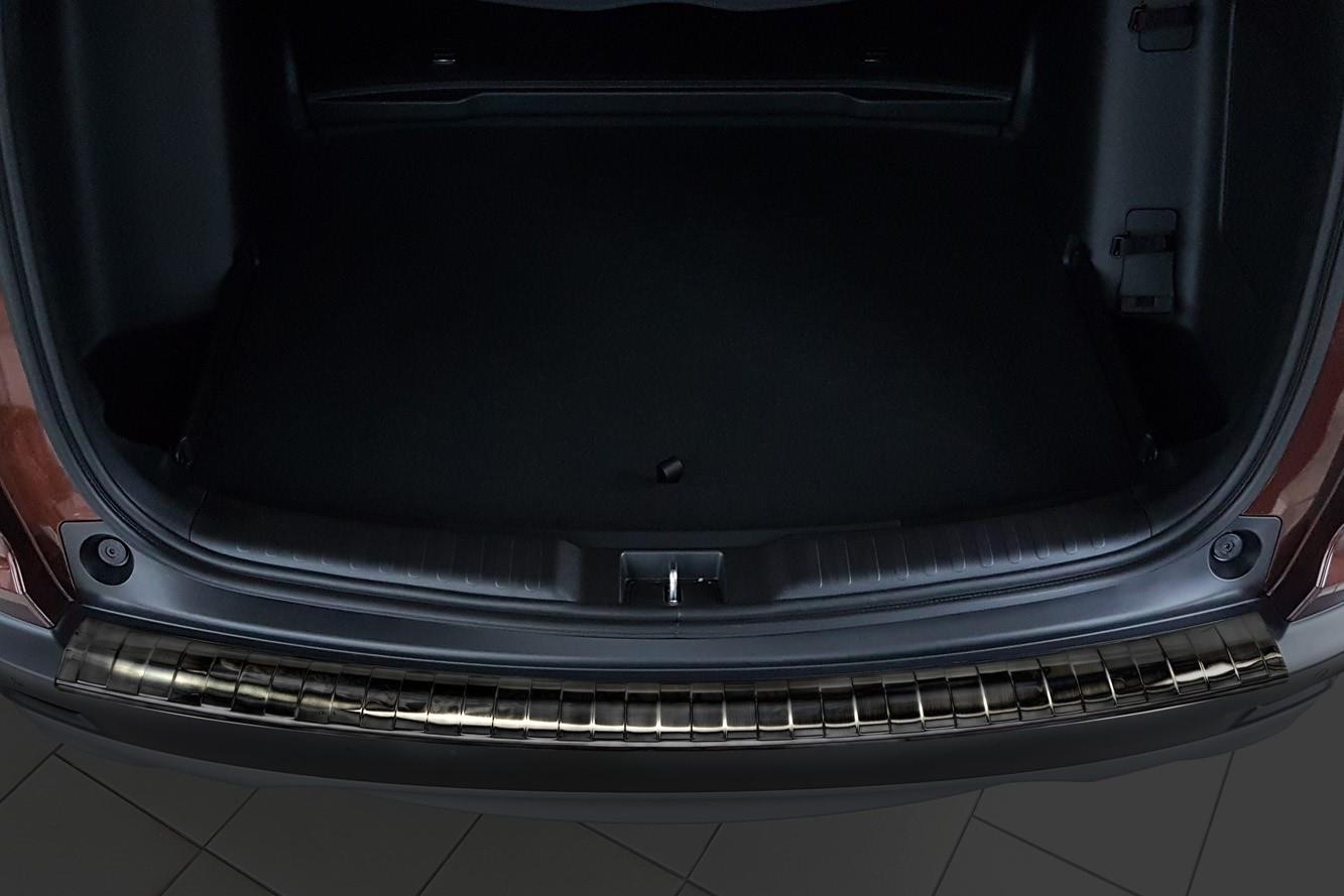 Honda CR-V V 2018-> rear bumper protector stainless steel black / Ladekantenschutz Edelstahl schwarz / achter bumperbeschermer
