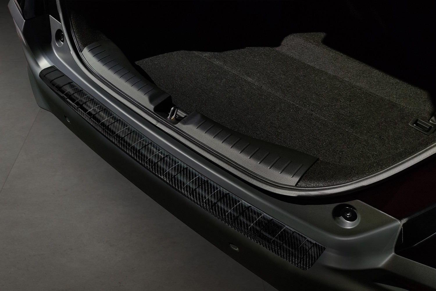 Protection de seuil de coffre Honda Jazz IV 2020-présent 5 portes bicorps carbone