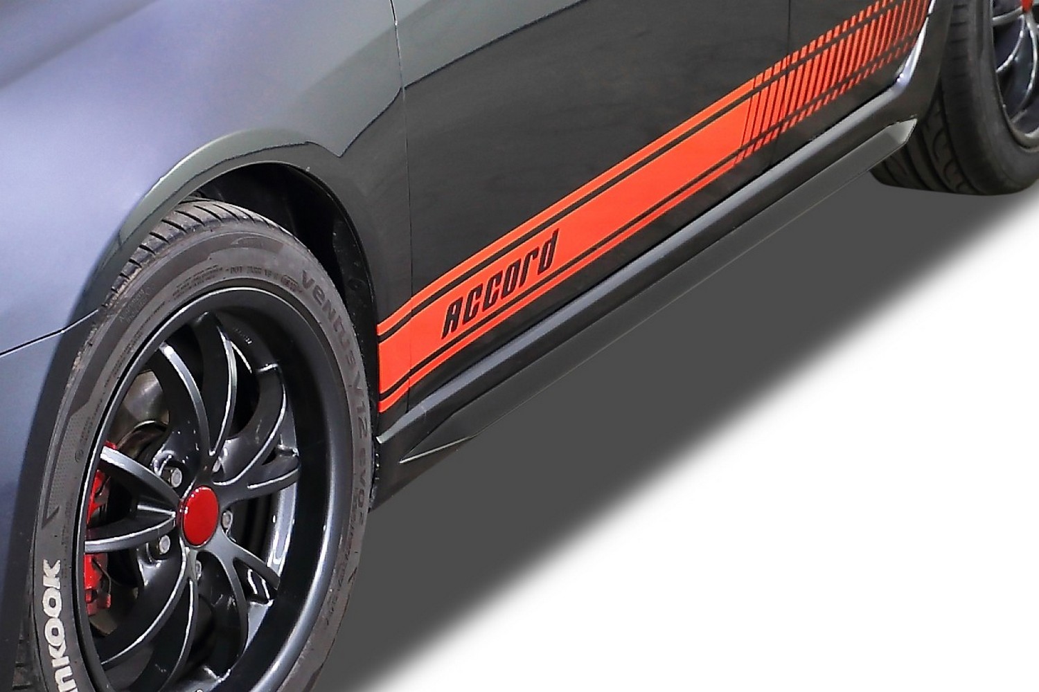 Side skirts suitable for Honda Accord VII 2003-2008 4-door &#38; wagon &#34;Slim&#34; ABS