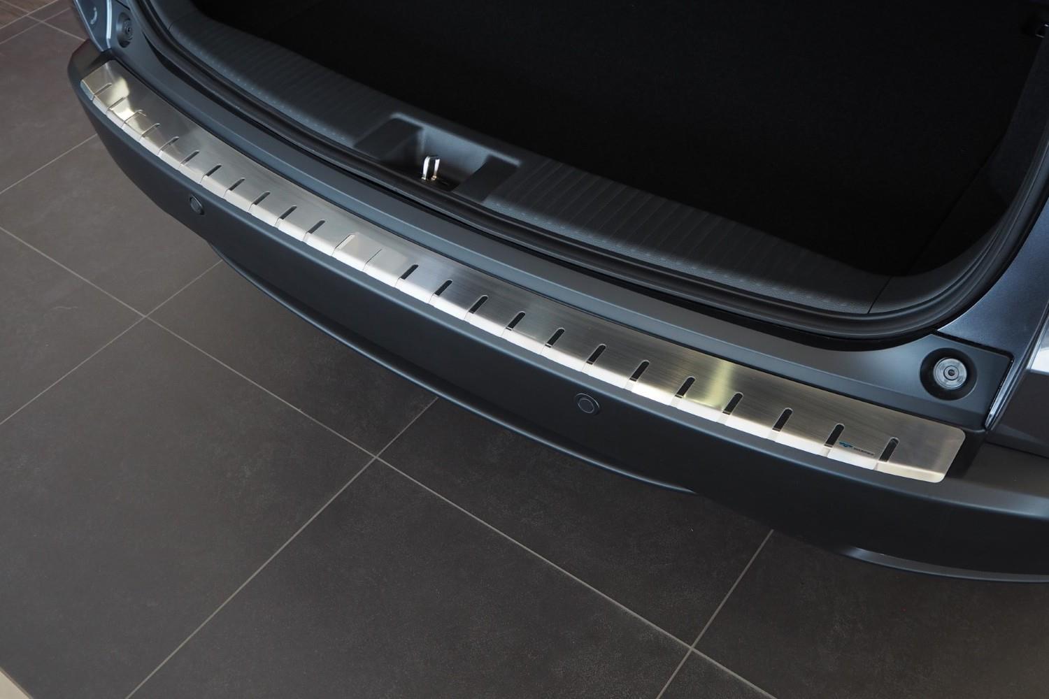 Protection de seuil de coffre convient à Honda HR-V II 2015-2021 acier inox brossé