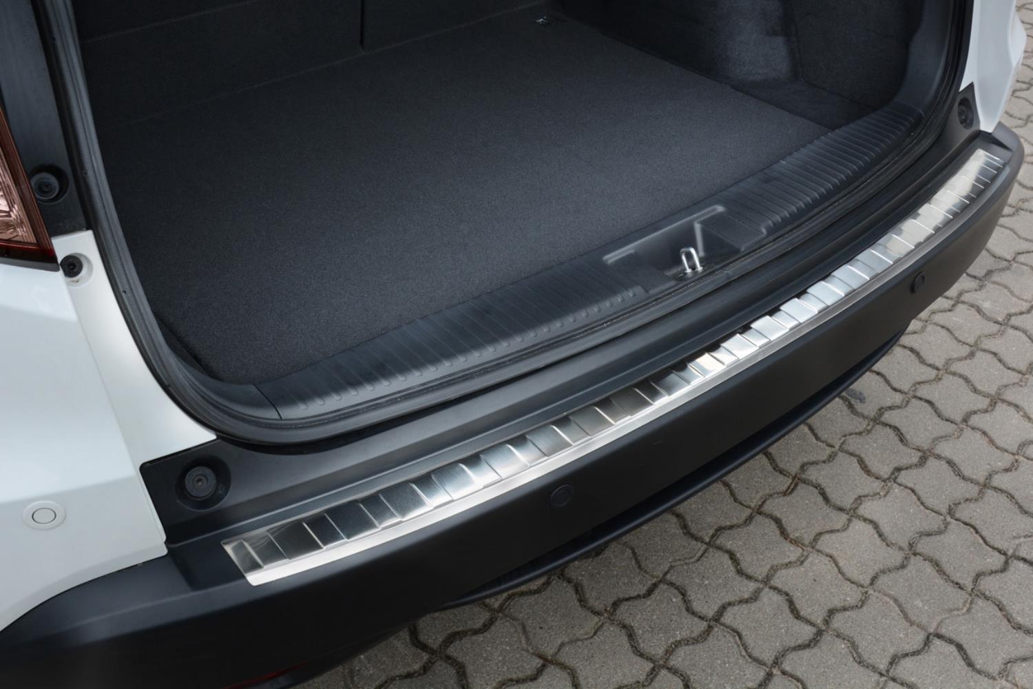 Protection de seuil de coffre convient à Honda HR-V II 2015-2021 acier inox brossé