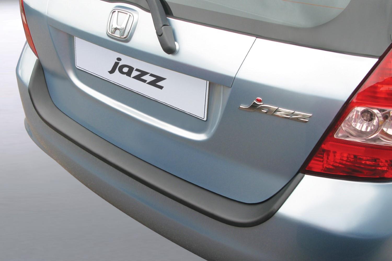 Protection de seuil de coffre convient à Honda Jazz I 2004-2008 5 portes bicorps ABS - noir mat
