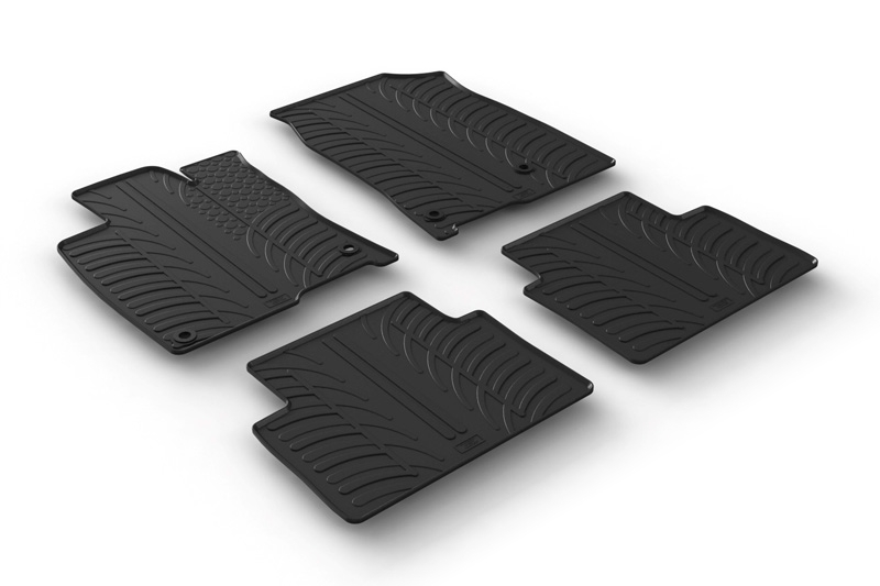 Car mats suitable for Honda Civic X 2017-2021 4 & 5-door Rubbasol rubber