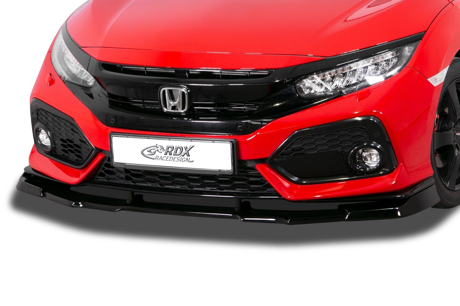 Voorspoiler geschikt voor Honda Civic X 2017-2021 4-deurs sedan Vario-X PU