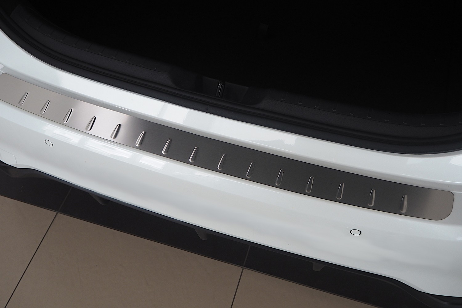 Bumperbeschermer geschikt voor Honda Civic XI 2021-heden 5-deurs hatchback RVS geborsteld