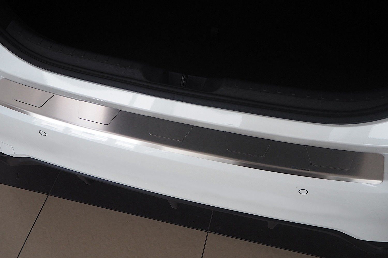 Rear bumper protector Honda Civic XI 2021-present 5-door hatchback stainless steel