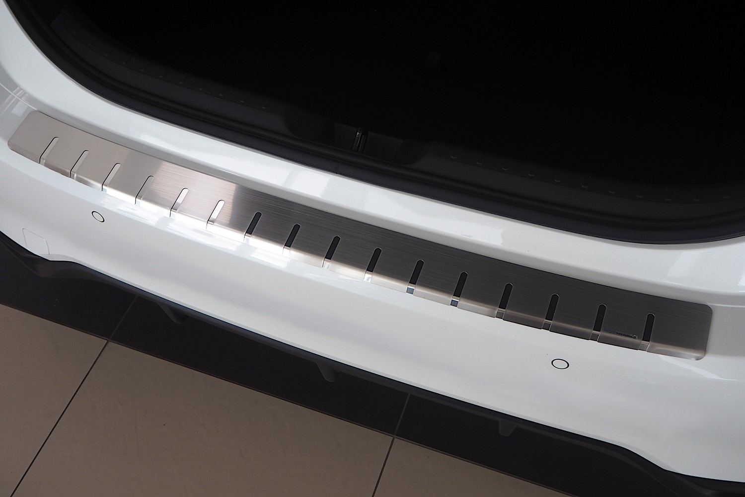 Bumperbeschermer geschikt voor Honda Civic XI 2021-heden 5-deurs hatchback RVS geborsteld