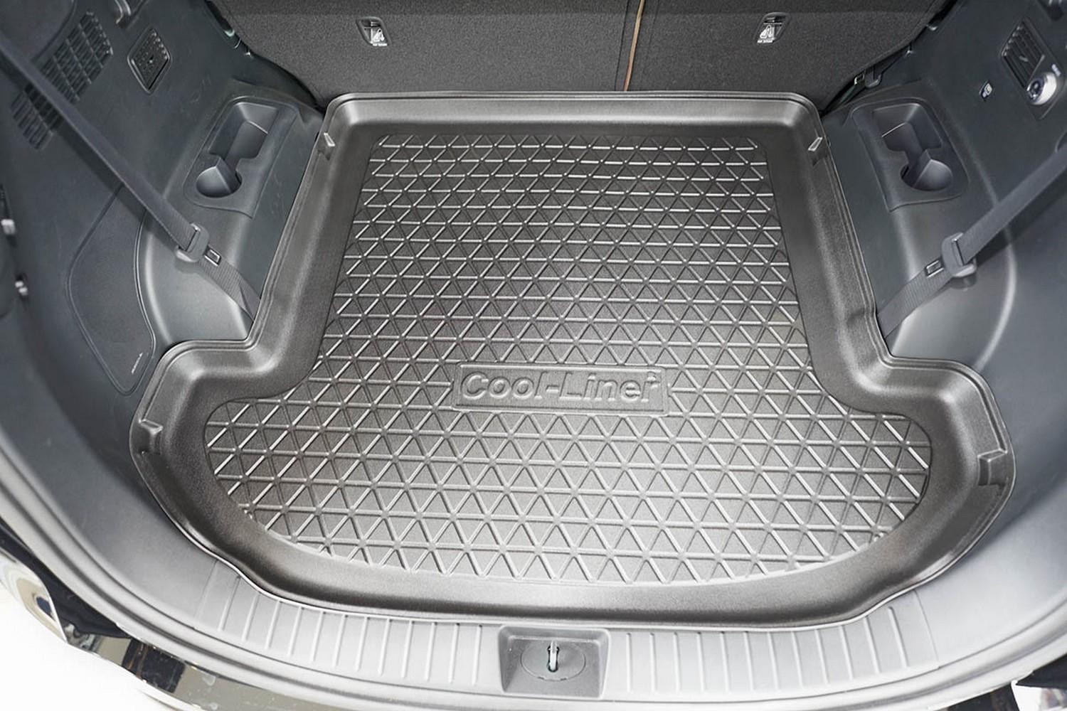 Doublure de Tapis de Coffre de Voiture à Couverture complète en Cuir PU  pour Hyundai Grand Santa Fe 2014-2018, Doublure de Coffre de Voiture  Anti-poussière imperméables,C : : Auto et Moto