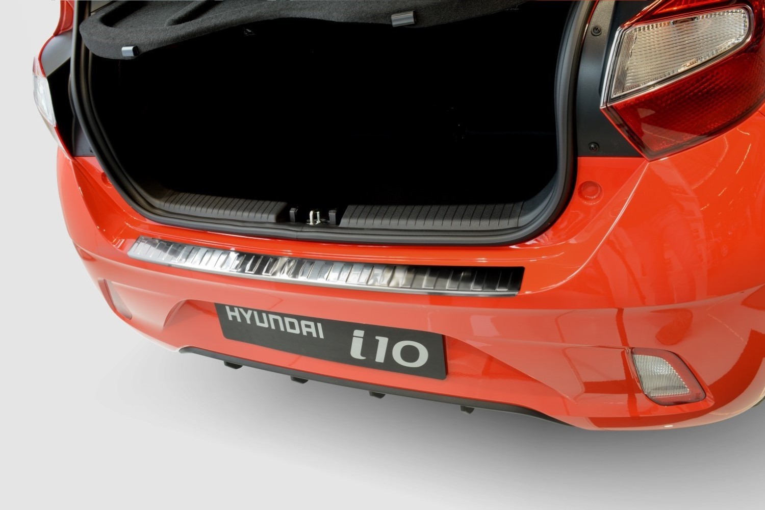 Ladekantenschutz passend für Hyundai i10 (LA-AC3) 2019-heute 5-Türer Schrägheck Edelstahl gebürstet