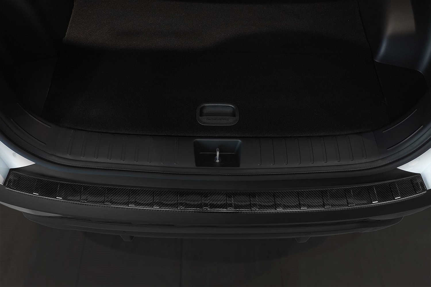 Protection de seuil de coffre convient à Hyundai Tucson (NX4) 2020-présent carbone