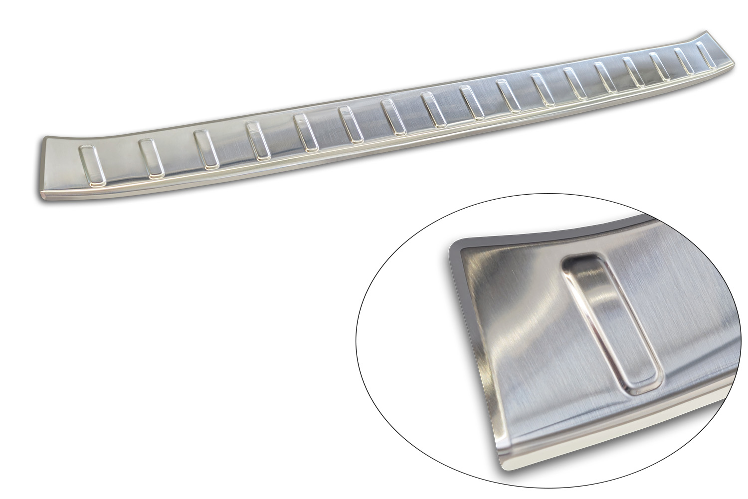 Rear bumper protector suitable for Hyundai Inster (AX1 EV) 2024-present 5-door hatchback stainless steel brushed (5) Rear bumper protector suitable for Hyundai Inster (AX1 EV) 2024-present 5-door hatchback stainless steel brushed (5)