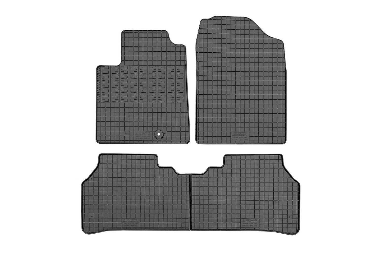 Fu&szlig;matten passend f&uuml;r Hyundai Inster (AX1 EV) 2024-heute 5-T&uuml;rer Schr&auml;gheck Gummi