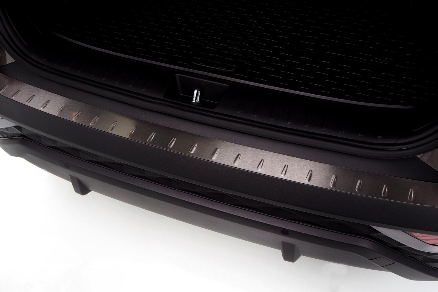 Protection de seuil de coffre convient à Hyundai Tucson (NX4) 2020-présent acier inox brossé